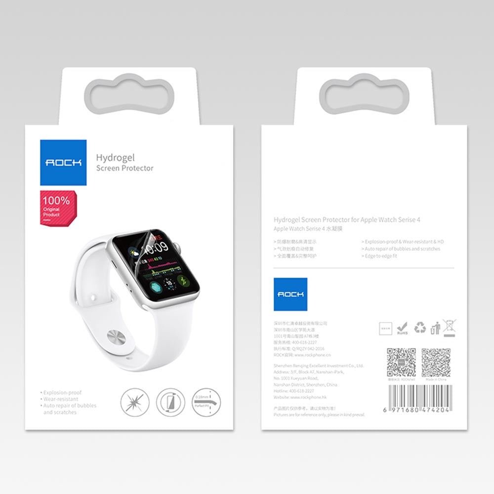 Rock Hydrogel Screen Protector for Apple Watch 44mm Rock Hydrogel Screen Protector for Apple Watch 44mm